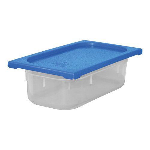 Lebensmittelbehälter mit Deckel Blau | Polypropylen | 1/3GN | Erhältlich in 3 Tiefen