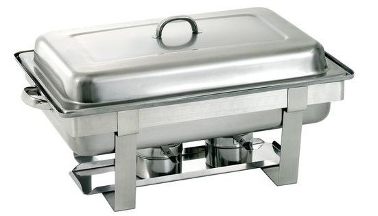 Chafing Dish | 1/2GN | Tiefe 65 mm | Chromnickelstahl | 610x350x(h)320mm