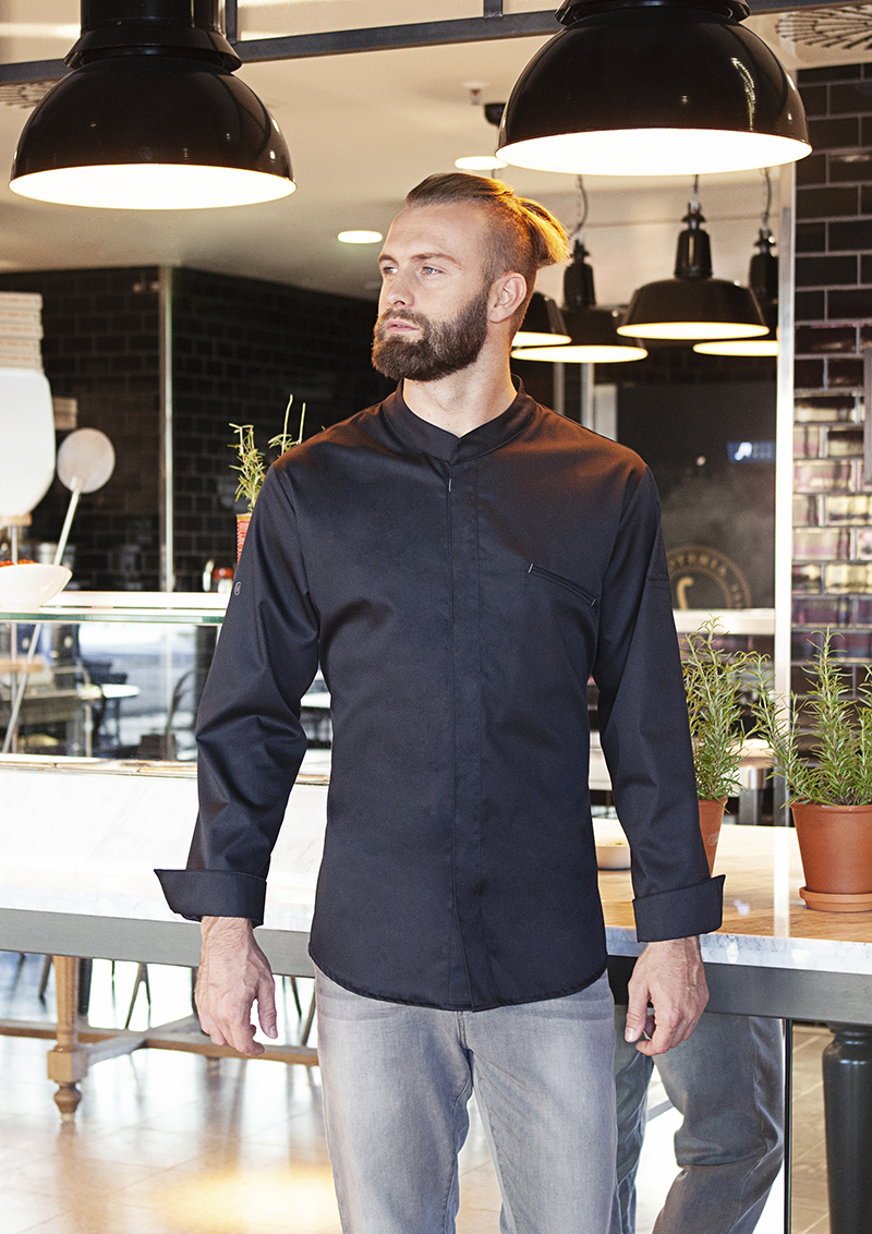 Veste de cuisine Modern-Touch - Noir - 46