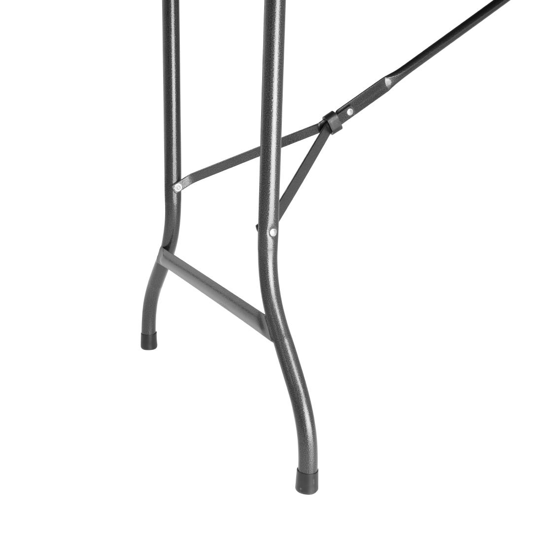 Table pliante rectangulaire effet rotin Bolero 1829mm