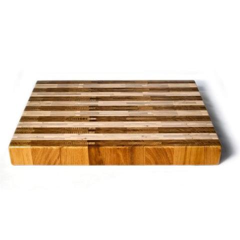 Snijplank tweekleurig hout 40x30x5