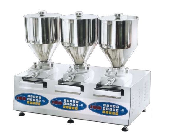 Machine de remplissage de crème Dosicream-3 | 3x 8,5 litres | 760x430x650(h)mm