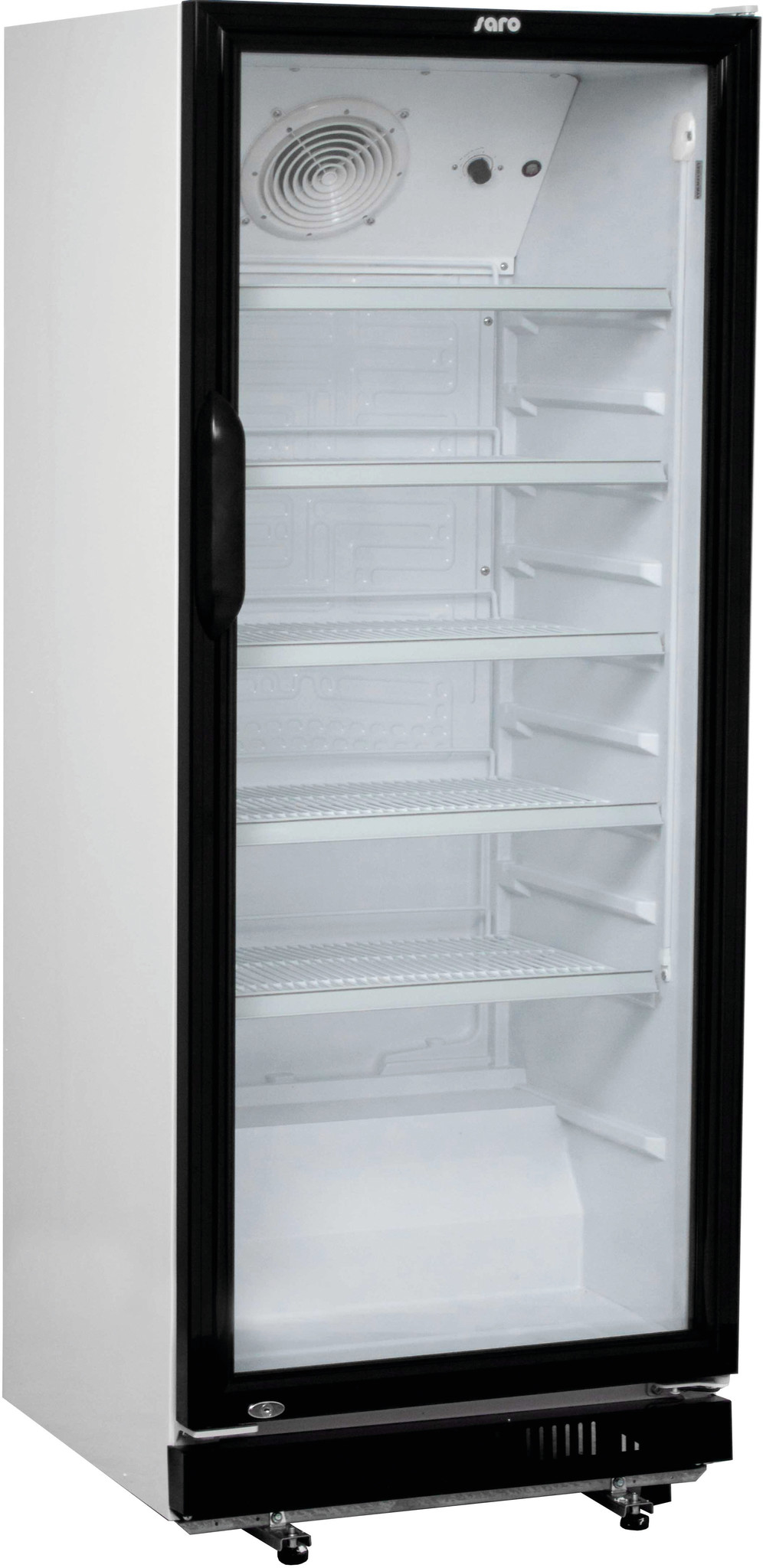 Kühlschrank mit Glastür | 4 Roste verstellbar | LED Beleuchtung| 310 Liter | 620x635x(h)1562mm