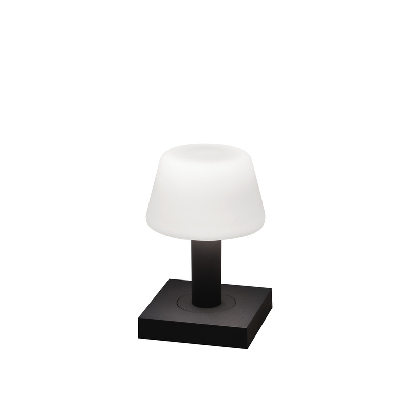 Monaco anthracite - Lampe d'extérieur LED - Rechargeable par USB - 19x12,5cm