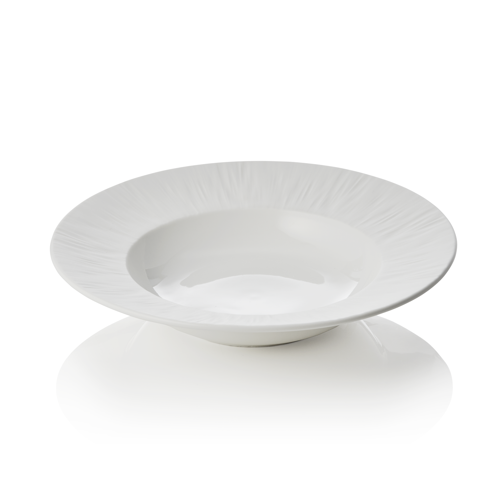 Soepbordenset MAYA SHIRO, Ø 23,5 cm, wit, set van 3 stuks, porselein