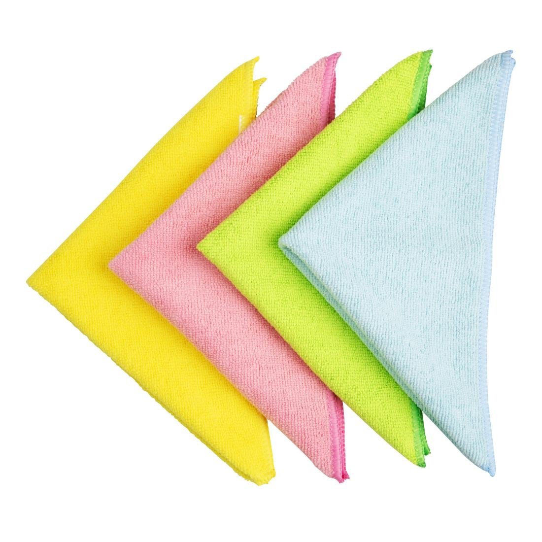 Chiffons en microfibre Jantex roses (lot de 5)