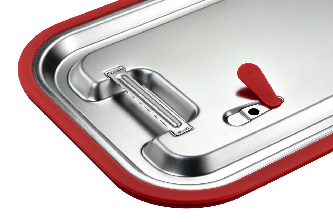 RVS deksel GN 1/1 met siliconen afdichting | 530 x 325 mm | Basic