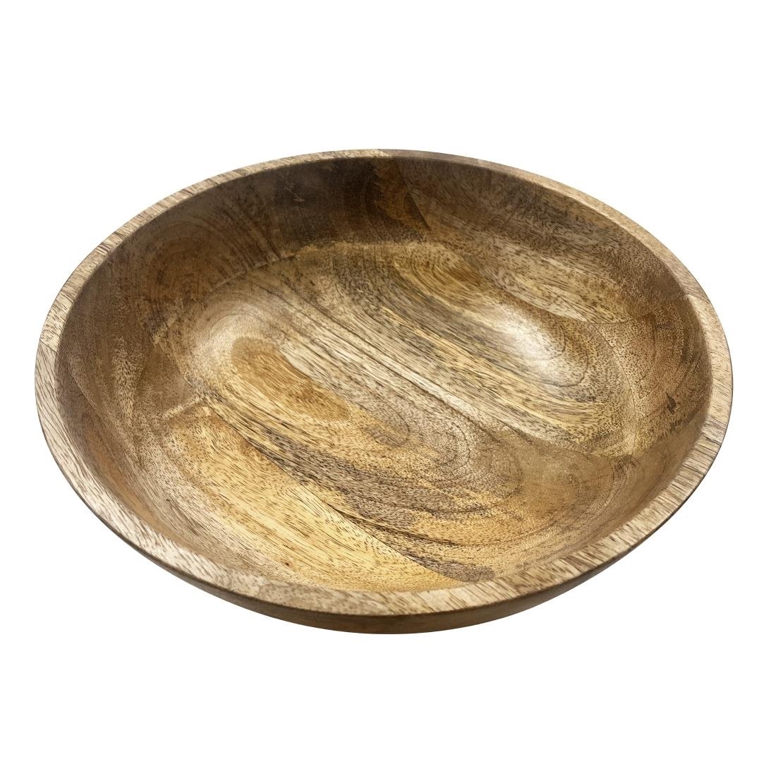 Bol à pied en bois de manguier Olympia 280 mm Bol à pied en bois de manguier Olympia 280 mm