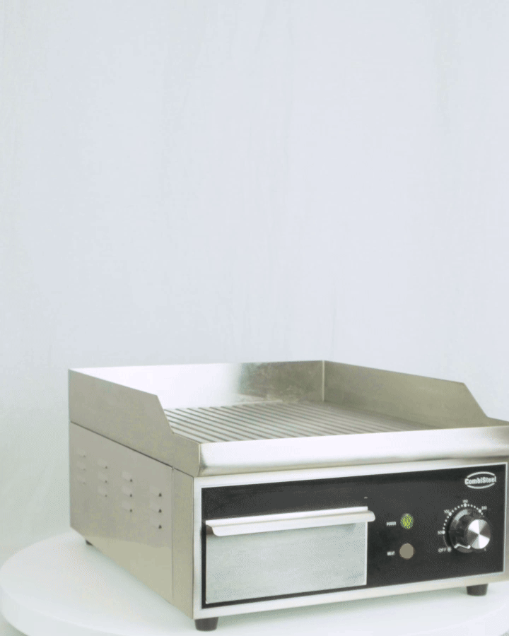 Elektrische Bakplaat Geribd