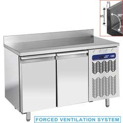 Comptoir Réfrigérée | INOX | Mural | Ventilée | 2 portes GN 1/1 | 260 litres | couvercle anti-éclaboussure | 1362x700x(h)880/900mm Comptoir Réfrigérée | INOX | Mural | Ventilée | 2 portes GN 1/1 | 260 litres | couvercle anti-éclaboussure | 1362x700x(h)880/900mm