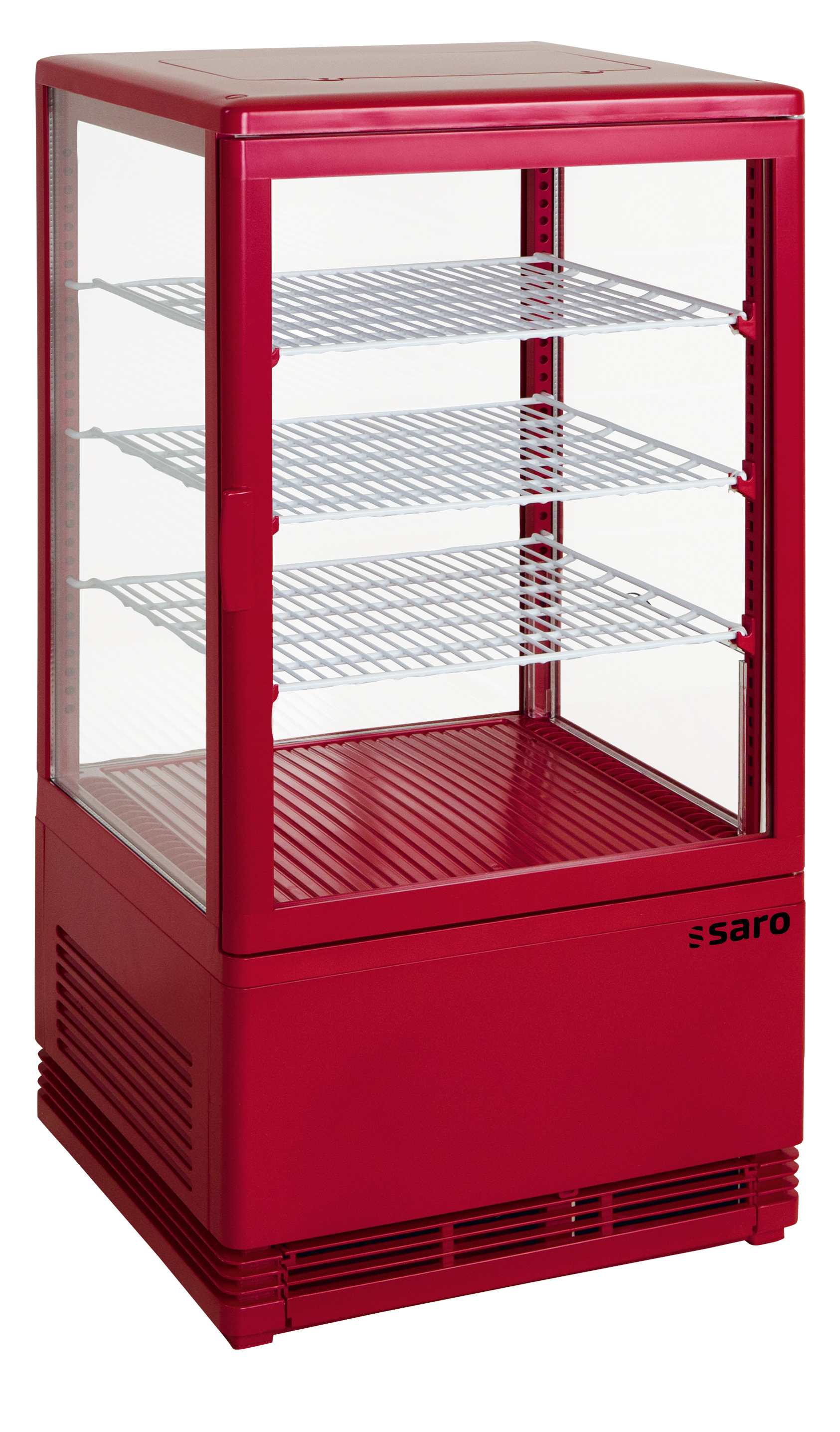 Vitrine réfrigérée à air pulsé SARO Mini, 68 L, modèle SC 70 rouge