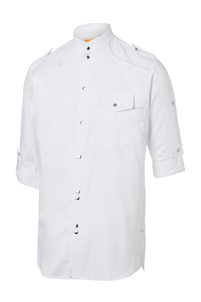 Chemise de cuisine New-Identity - Blanc - 54