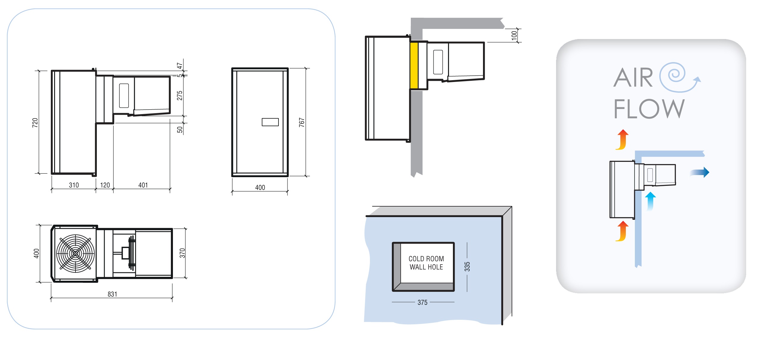 Kühlaggregate Huckepack 2,8-5,8 M3 Small