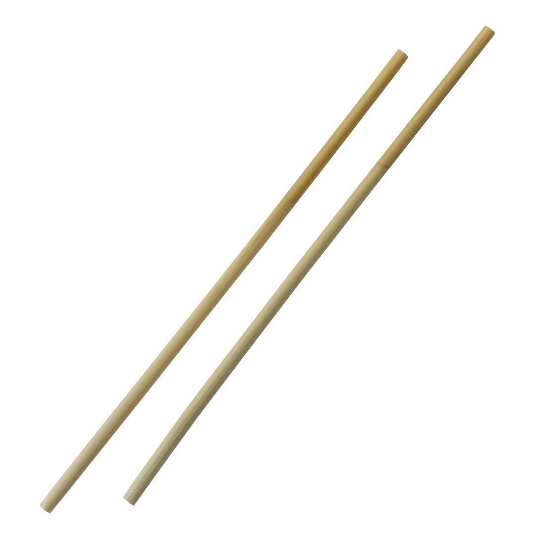 Pailles droites en roseau Sier Disposables 6-8 mm / 25 cm (lot de 50)