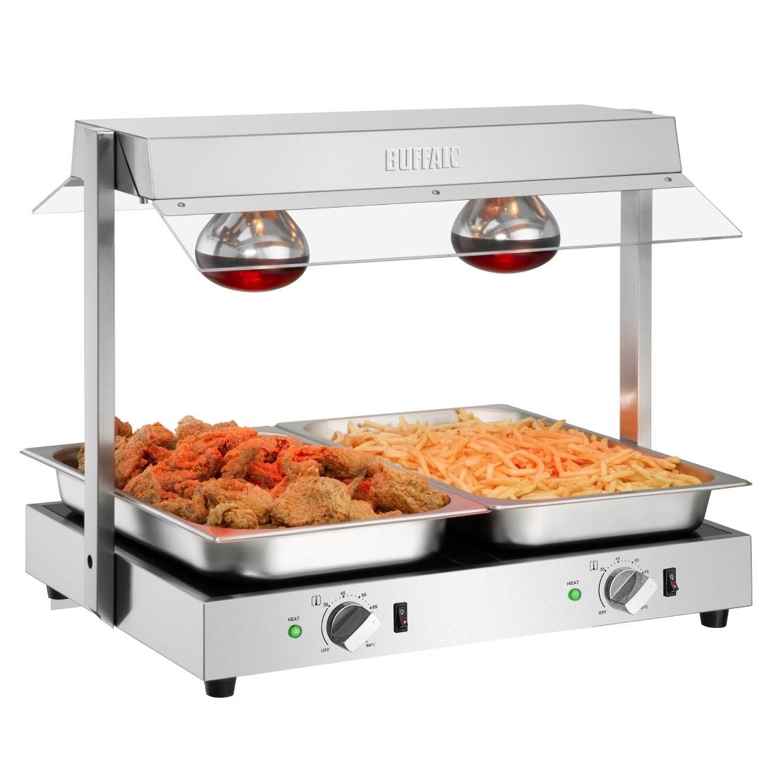 Buffalo Voedselverwarmer Met Portaal 2X GN 1/1