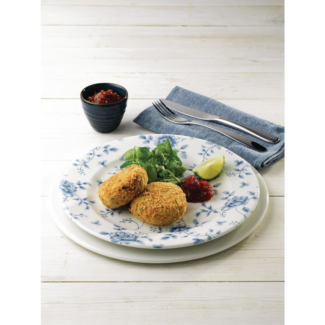 Churchill Rose Chintz Prague bord 20.3 cm pak van 6