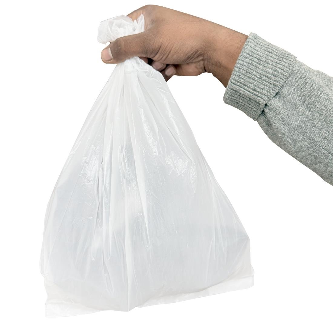 Petits sacs poubelle Jantex blancs 10 L (lot de 200)