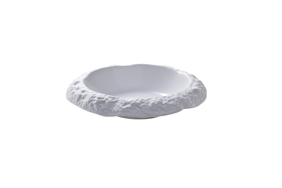 Bord Diep Calcaire 21.5 cm Wit Porselein