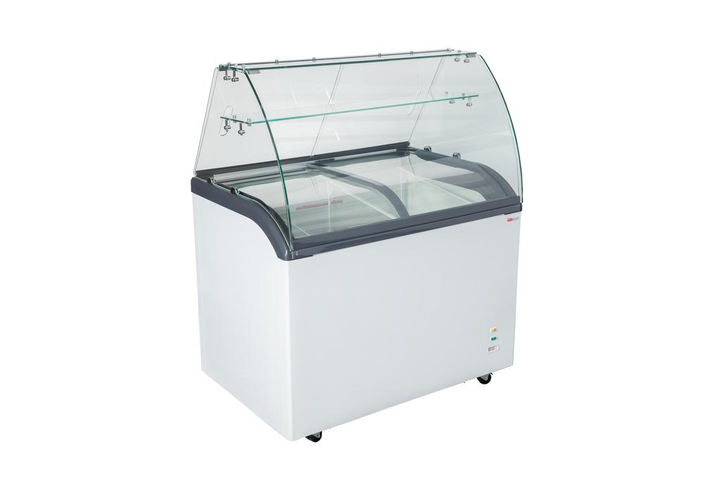 Eistheke mit Glasaufsatz - 6x5L