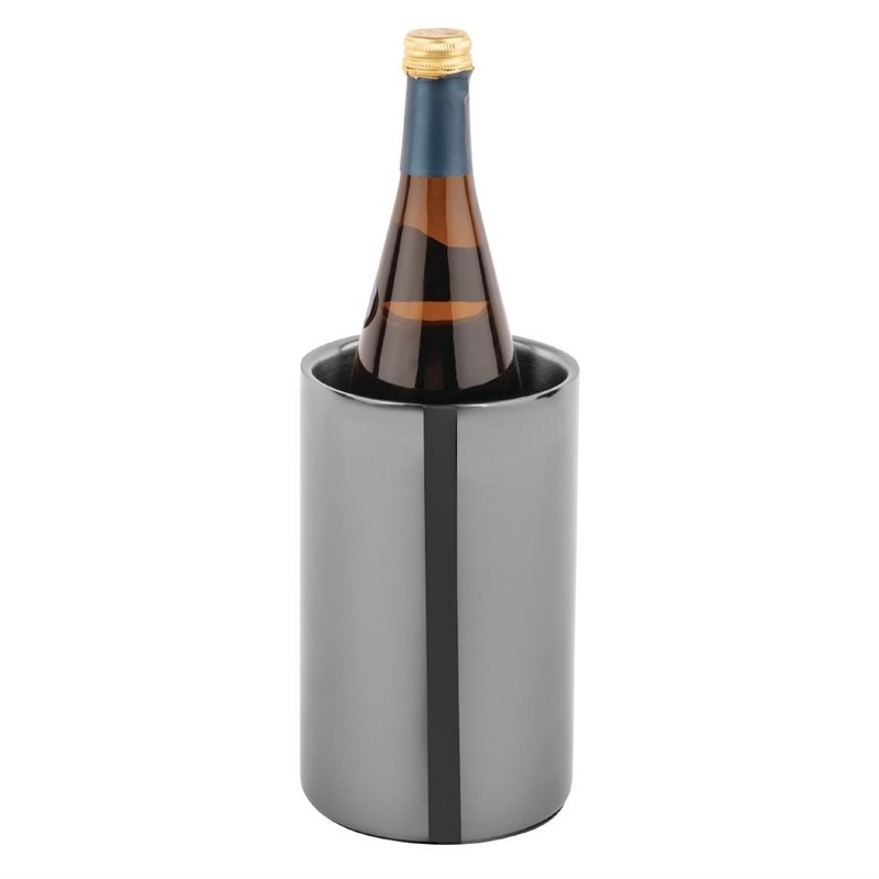 Doppelwandiger Weinkühler | Schwarzes Modell | Ø 120 x (H) 195 mm