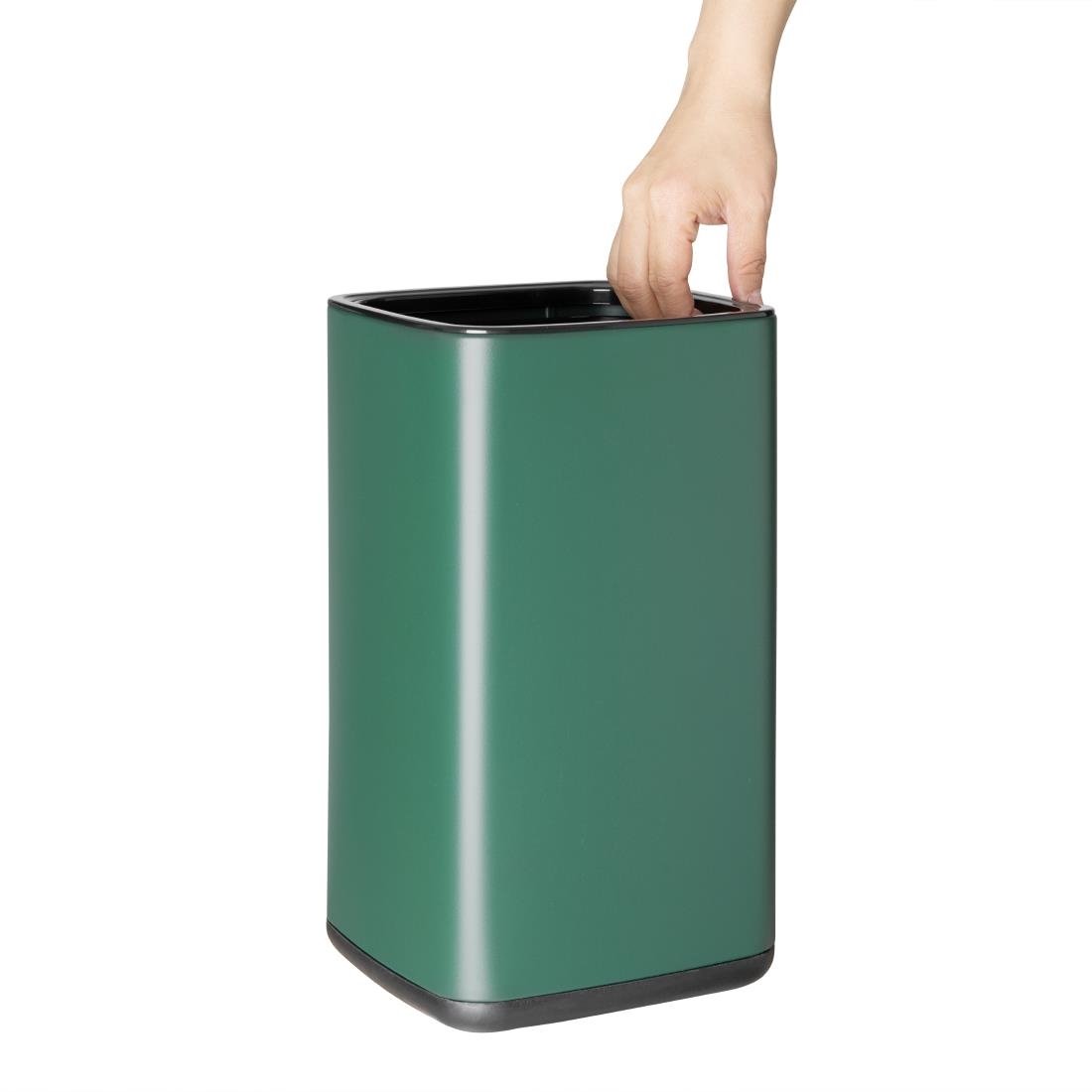 Bolero Quadrat Abfalleimer Grün 7Ltr