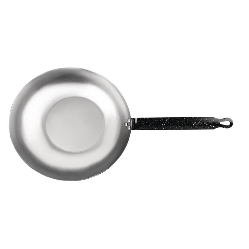 Poêle wok en tôle d'acier | Ø280mm