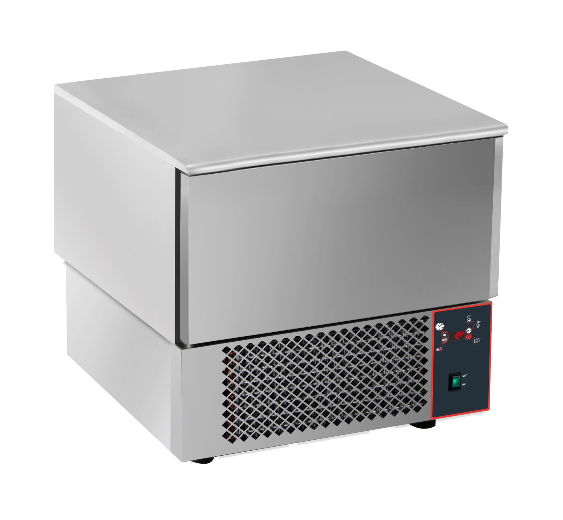 Schnellkühler 3x 1/1GN | Digitalanzeige | 750x750x(H)770-790mm