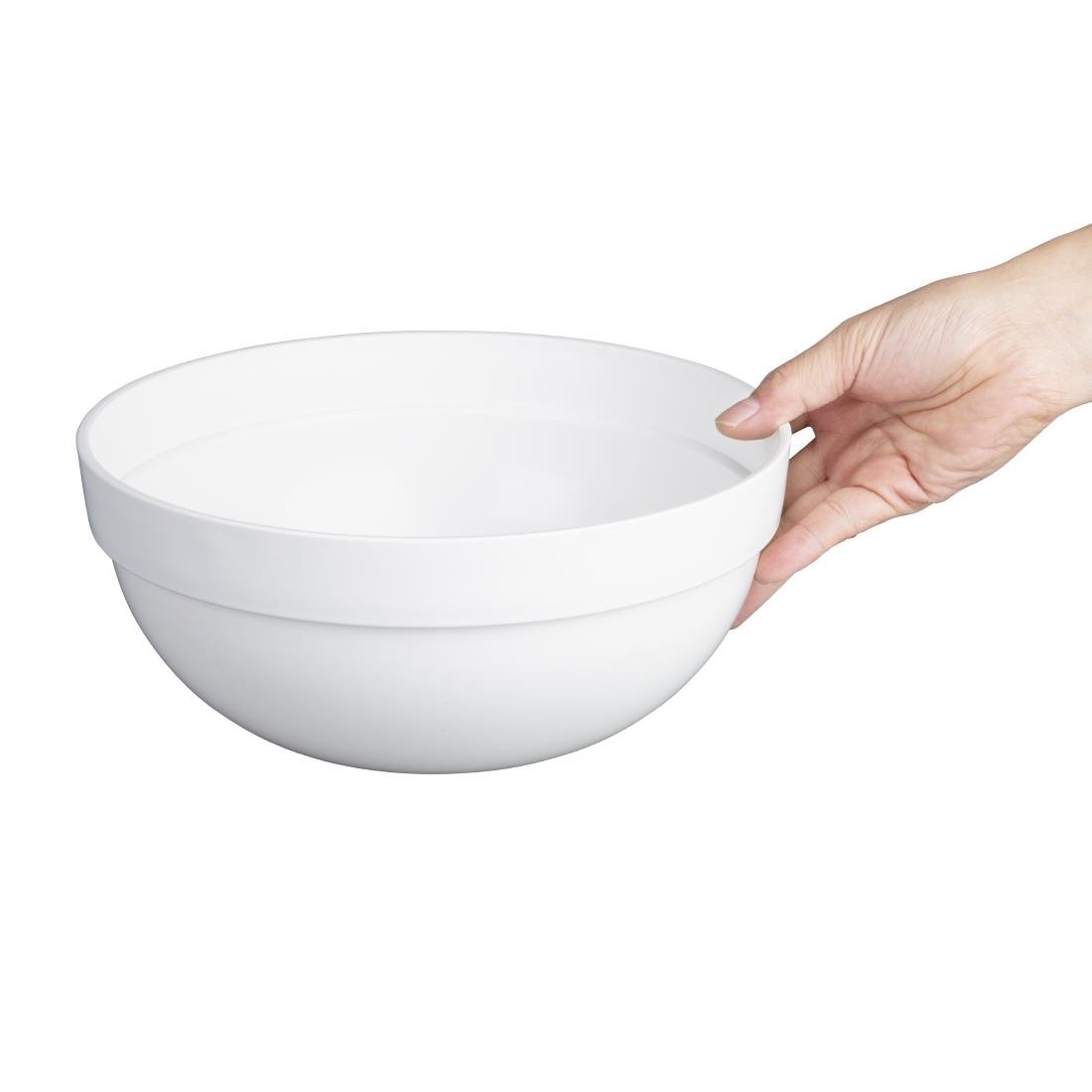 Nisbets Essentials Polypropylen Schüssel weiß 3Ltr