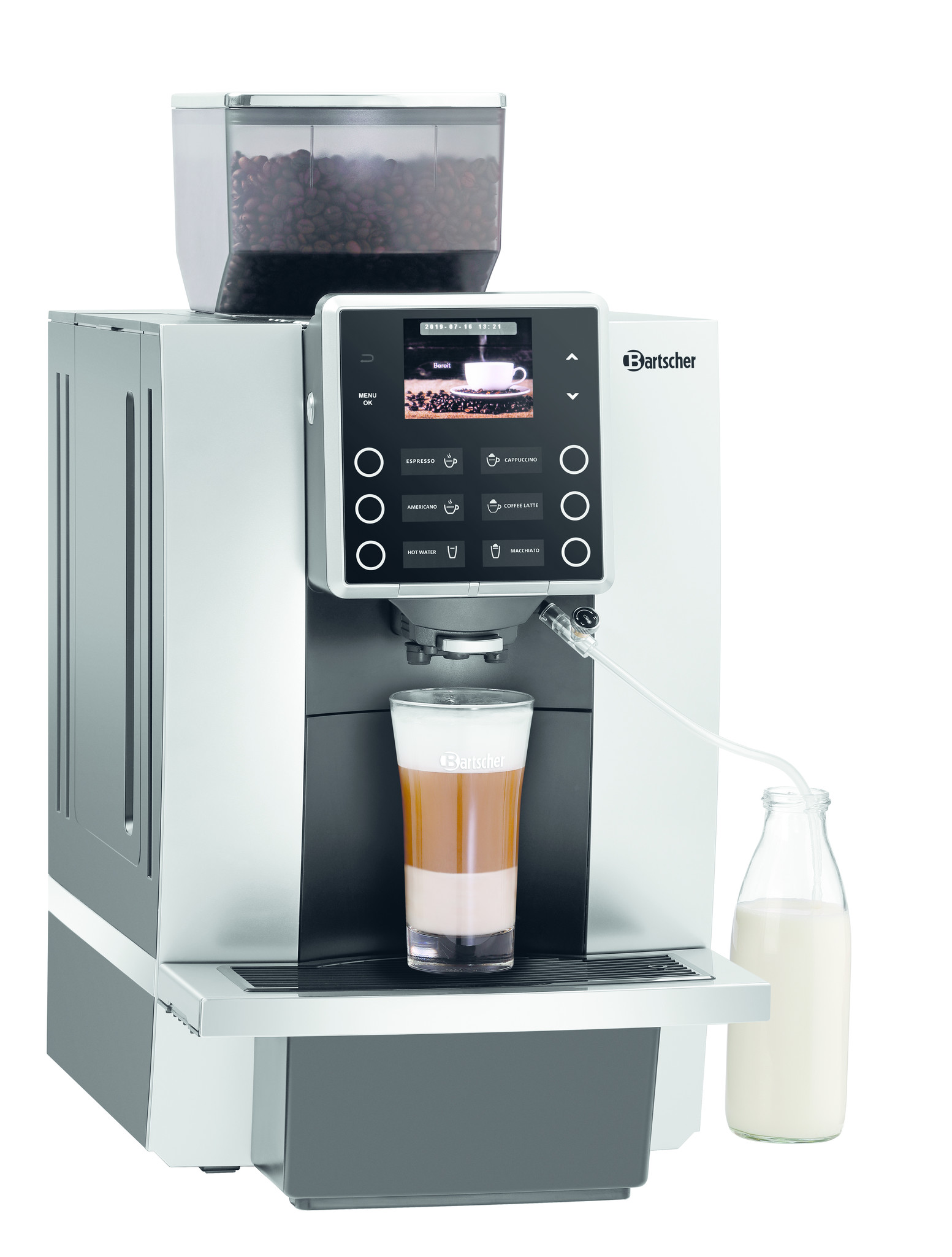 Volautomatisch koffiezetapparaat | Met Bonenmaler | 40 Kopjes/ Uur | 305x330x(H)580mm