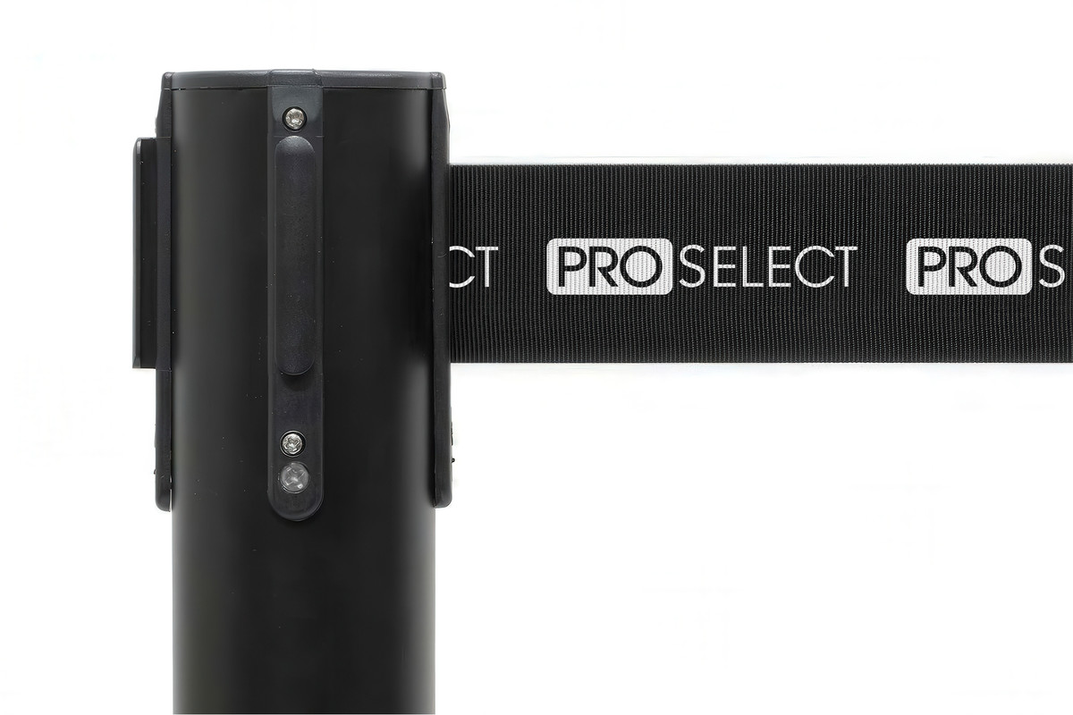 Afzetpaal met bedrukte trekband
