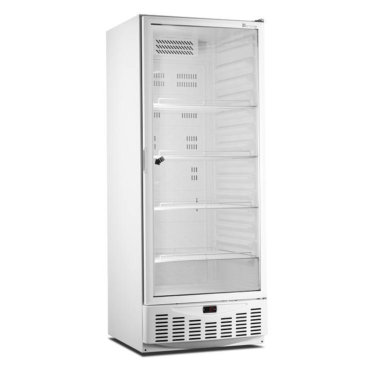 Marecos weißer Kühlschrank GN2/1 mit Glastür -  600 Liter - Statisch gekühlt mit Ventilator