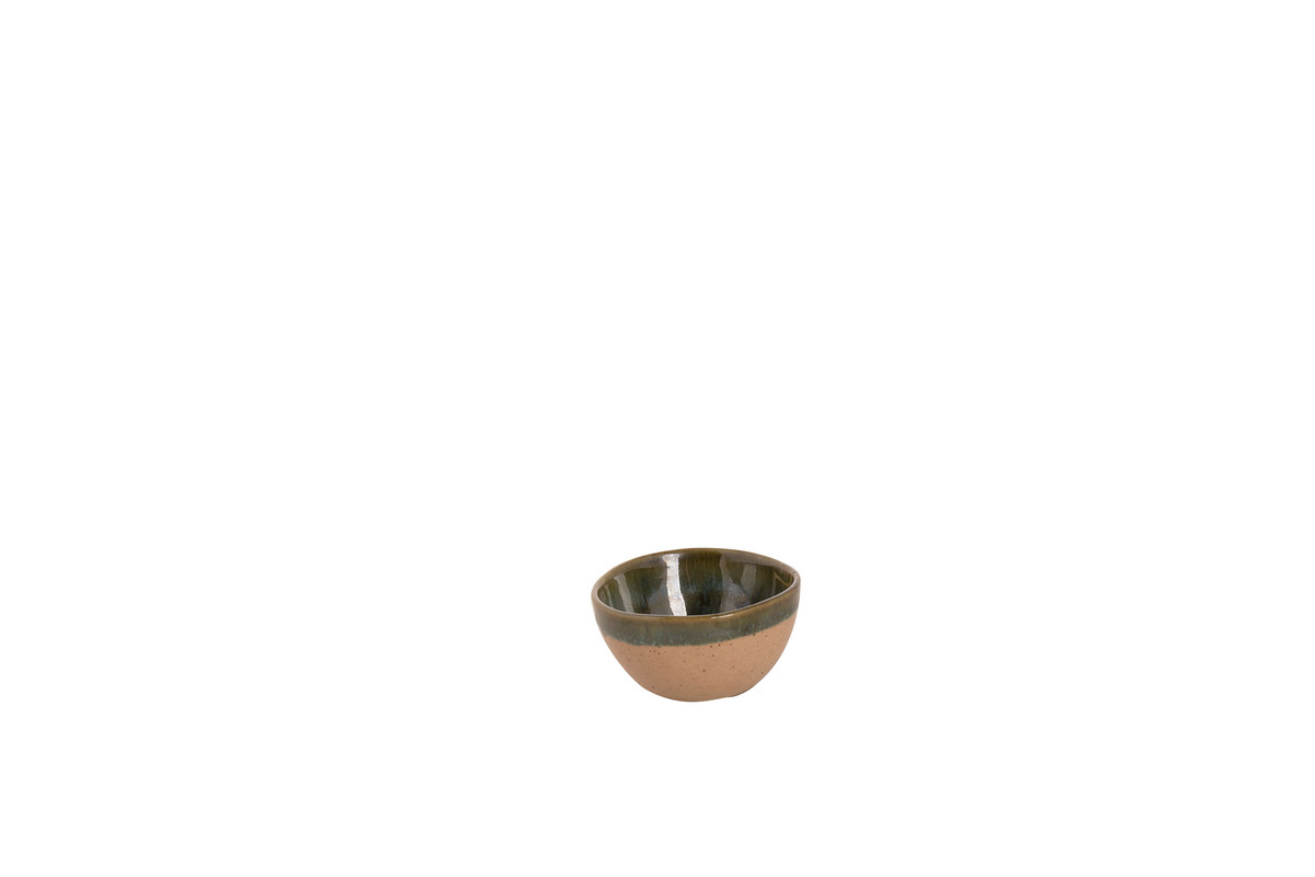 Schaal Wisteria 7.5 cm Beige Groen Stoneware
