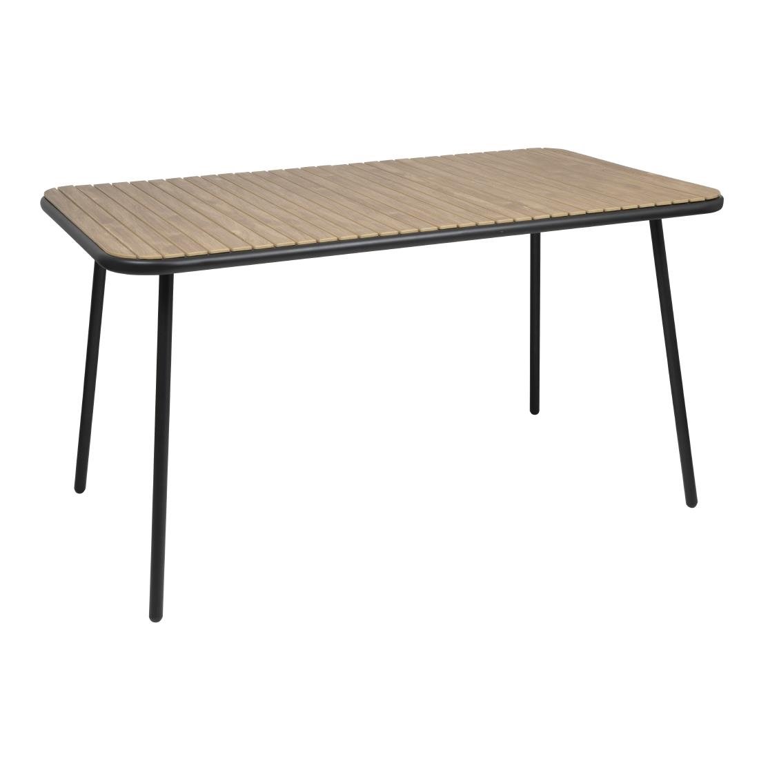 Bolero Santorini Rechteckiger Tisch in Holzoptik, 1400 mm