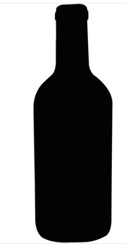Ardoise Bouteille de Vin | Securit | avec Marqueur | 500(H)x 150(L)mm