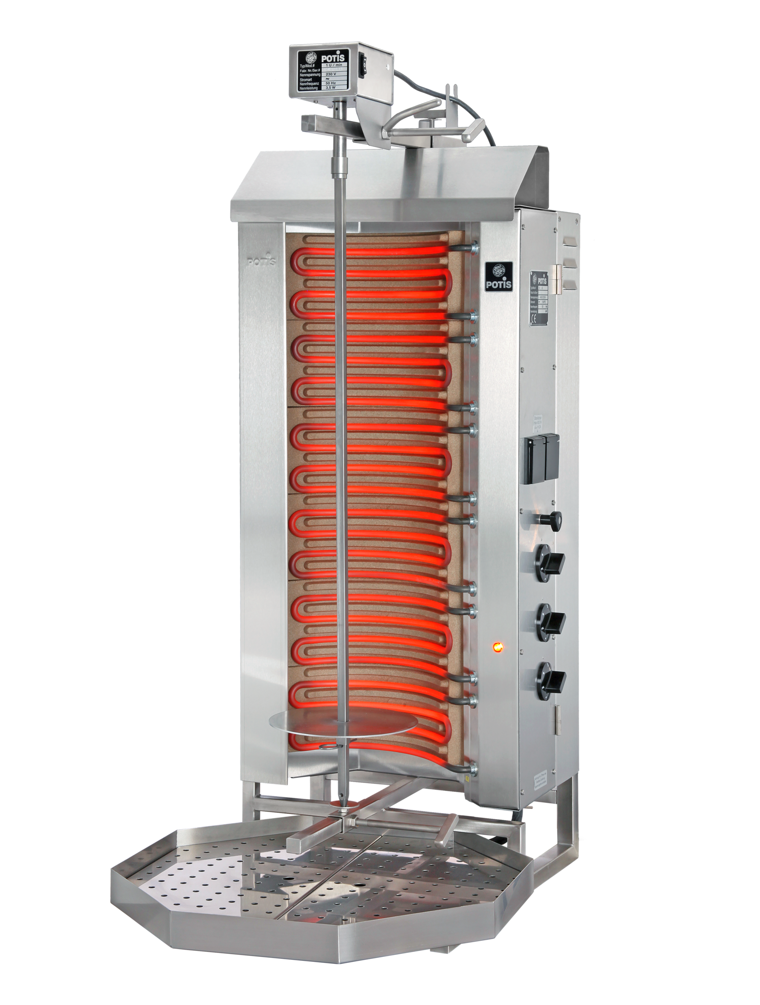 Gyros-Grillgerät Elektro E3-S | 9,0kW- 400/230V 3/N/PE | Erhältlich in 2 Varianten