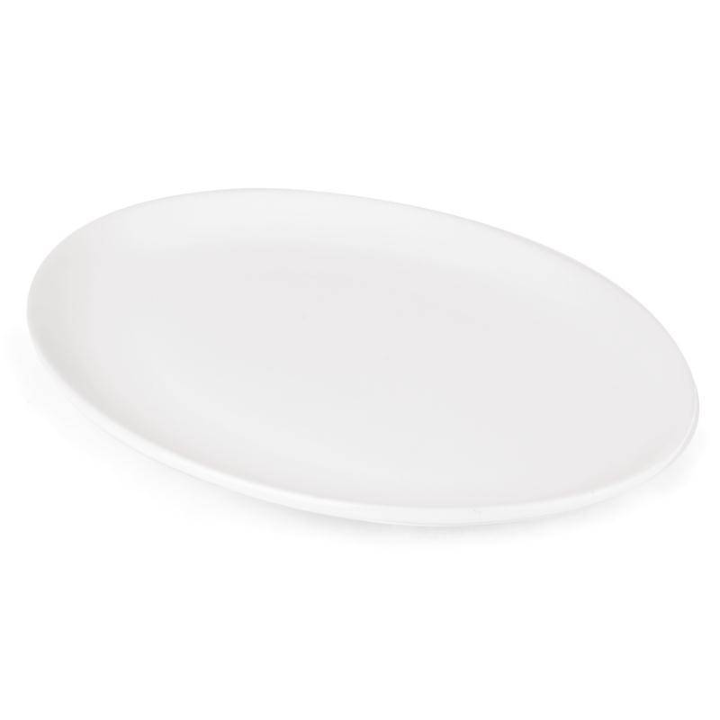Assiette Creuse Ovale - Athena - Porcelaine Blanche - 254x178mm - 12 Pièces