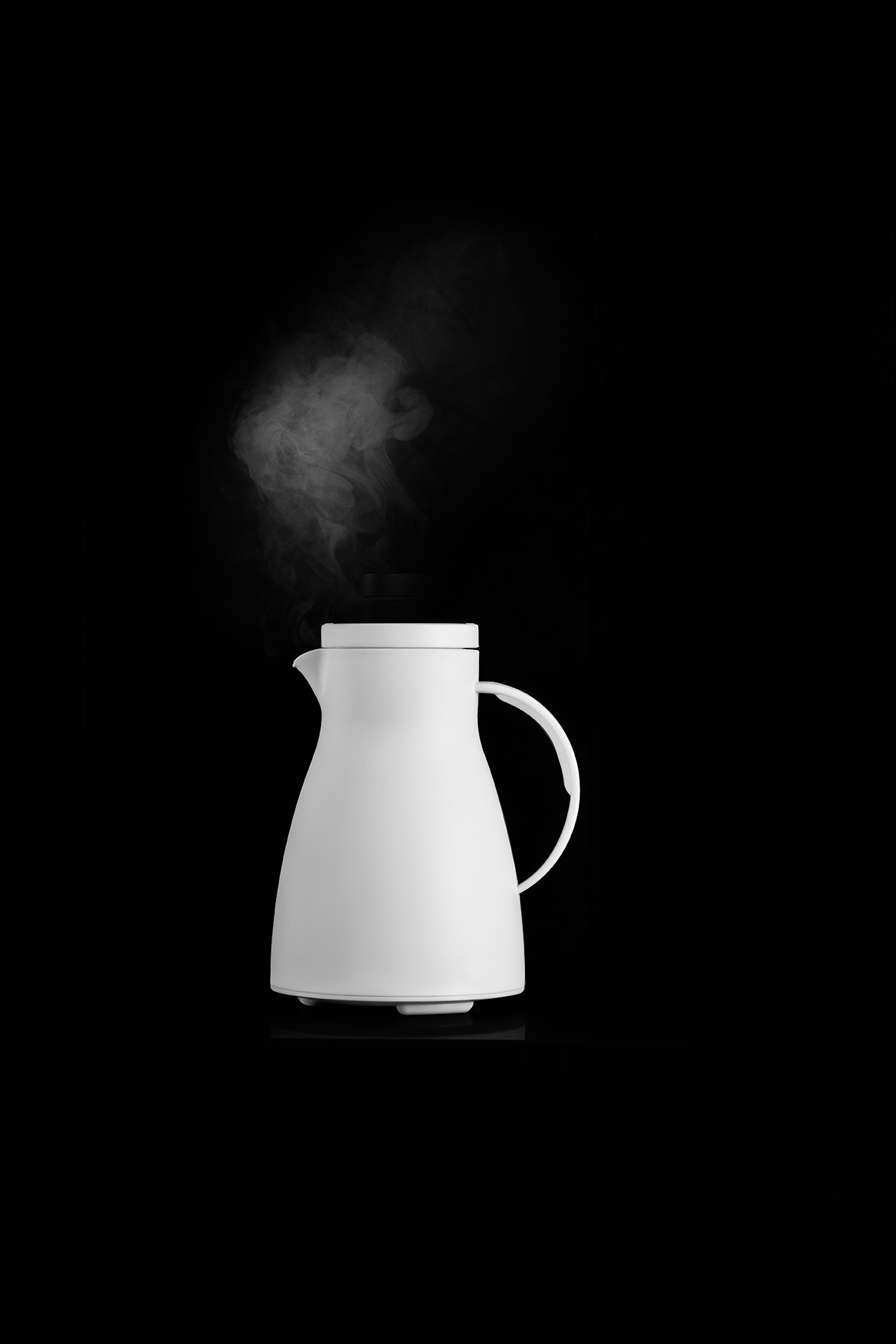 Isolierkanne, 0,7 ltr., Ø 12,5 cm, Höhe 19,5 cm, weiß, Polypropylen