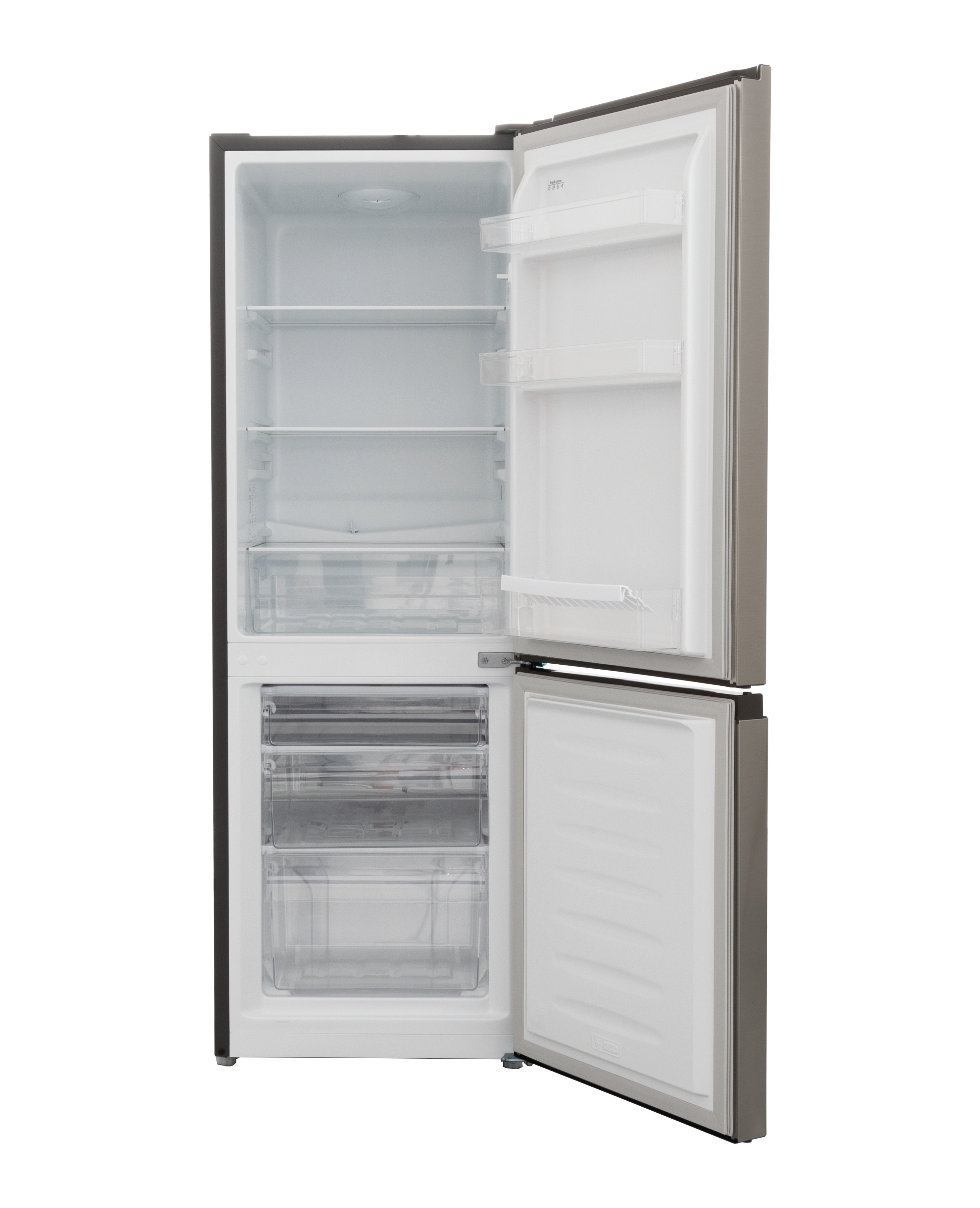 Kühl-/Gefrierkombination - Edelstahl - 122 + 53L - Exquisit