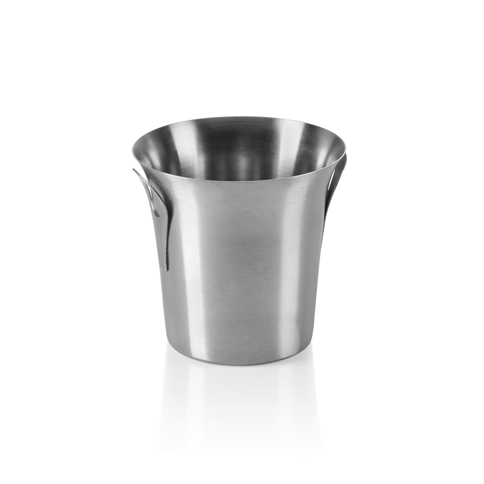 Piccolo wijn-/sektkoeler-set, Ø 11,5 cm, hoogte 11 cm, set van 4 stuks, chroom-nikkelstaal