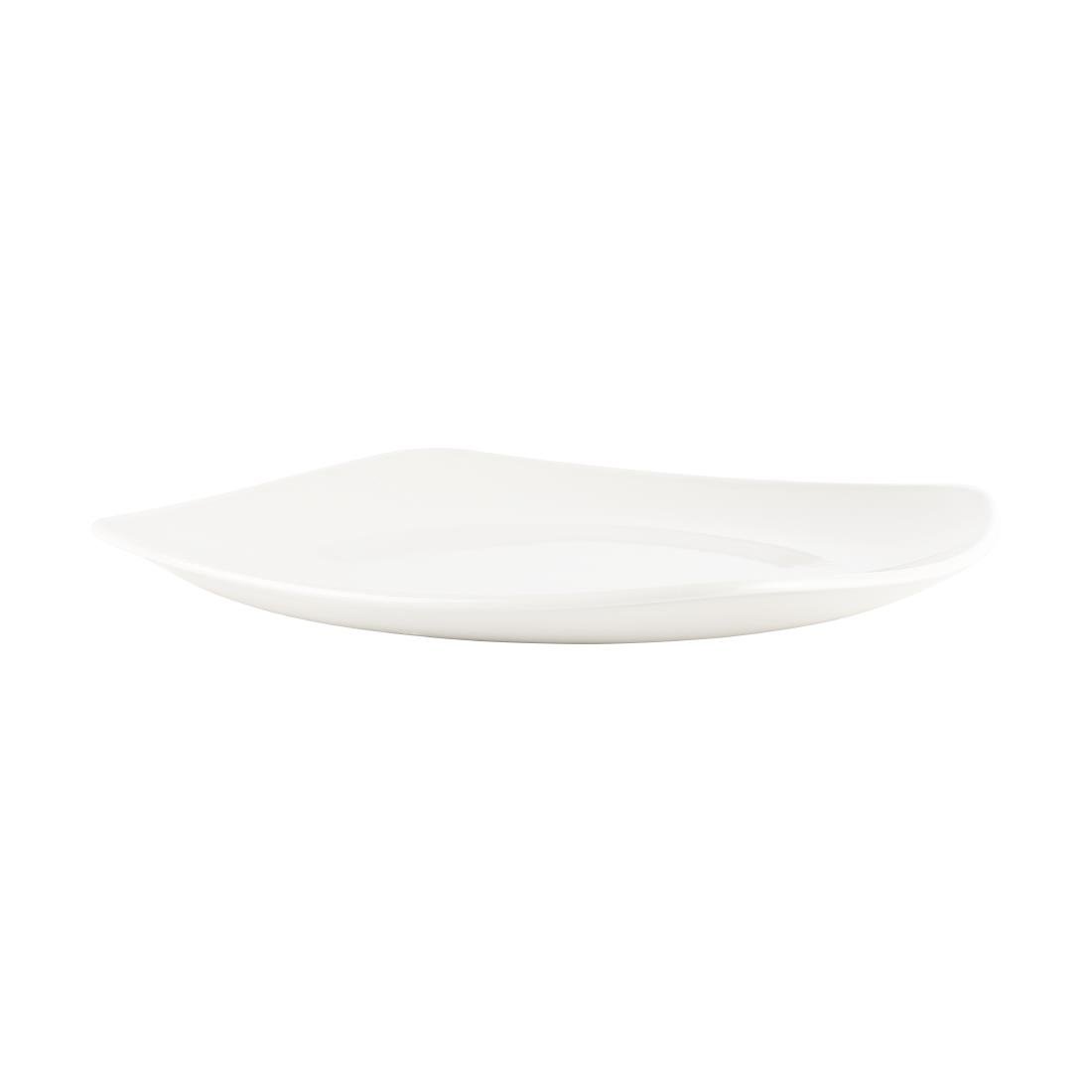 Assiettes blanches Churchill Plain Whiteware X squared 170mm (lot de 12) 
