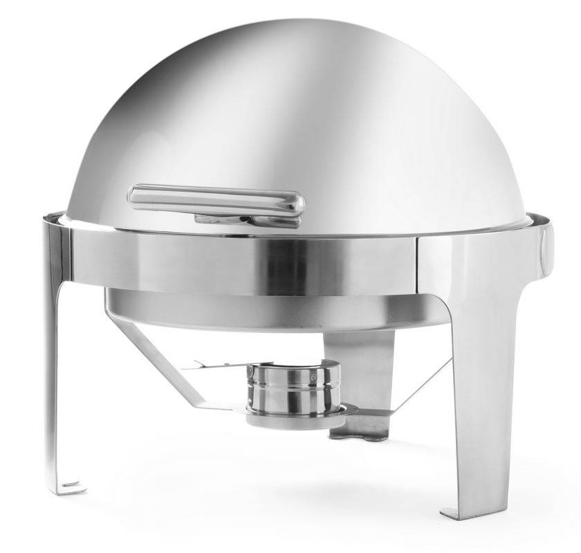 Rolltop-Chafing Dish Inox - Rond - 5,6 Litres - 510x540x480(h)mm