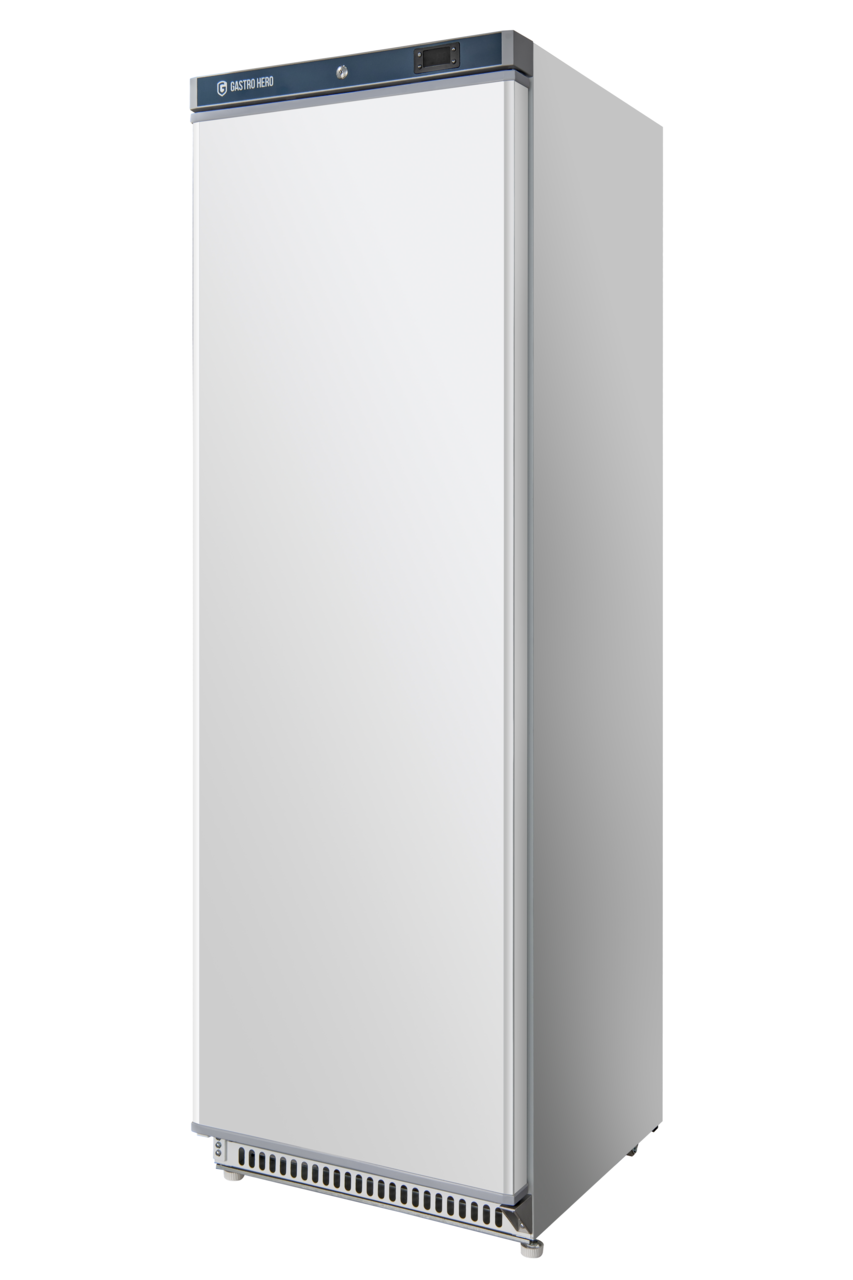 Opslagvrieskast ECO 400, binnenruimte van kunststof, wit