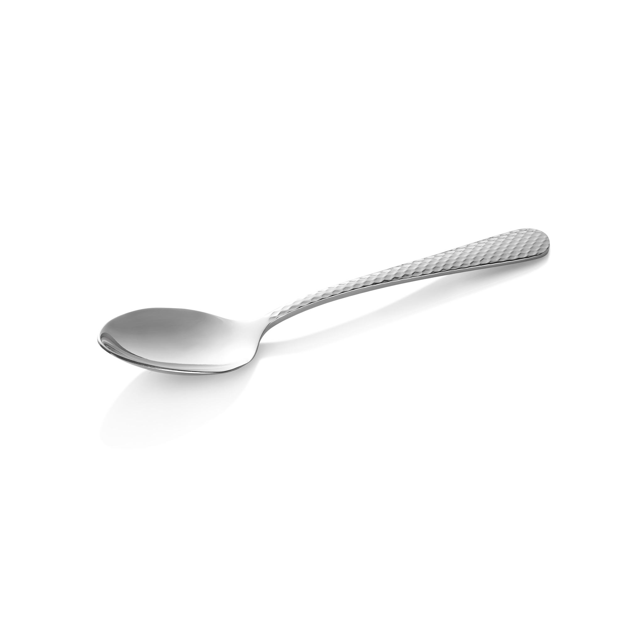 Dessertlöffel Set CELESTE, 18,5 cm, mit strukturierter Oberfläche, Set á 12 Stück, Chromstahl 18/0