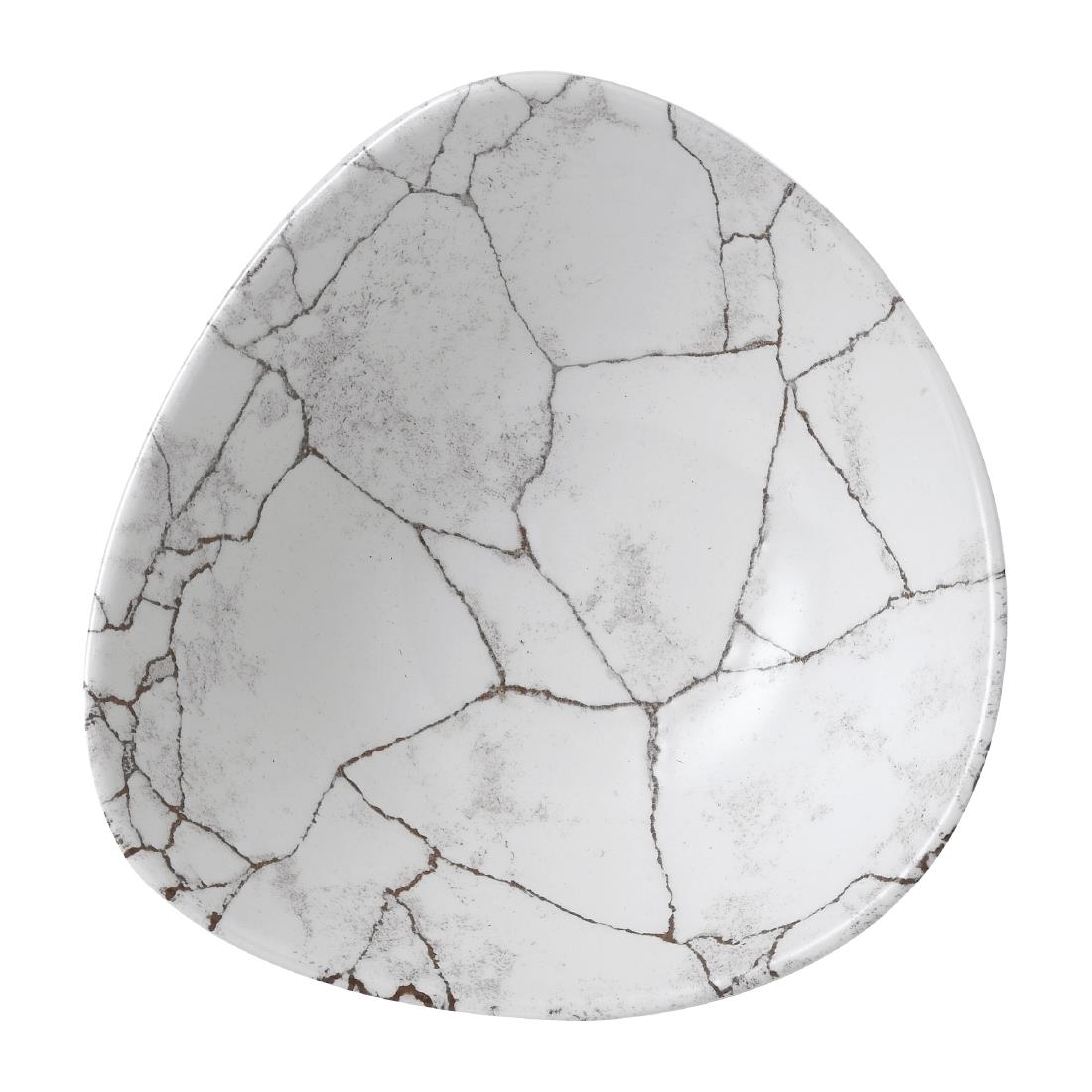 Churchill Studio Prints Kintsugi Achatgraue Lotusschalen, 177 mm, (12 Stück)