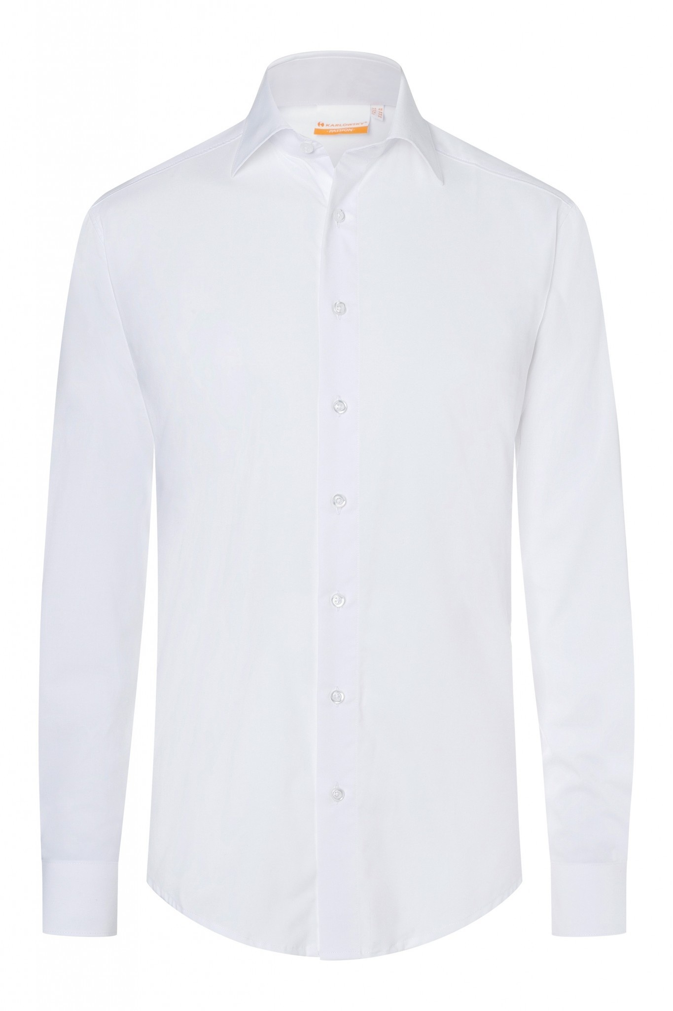 Herrenhemd Miro | Weiß | 49% Polyester / 49% Baumwolle / 2% Elastolefin | Erhältlich in 8 Größen