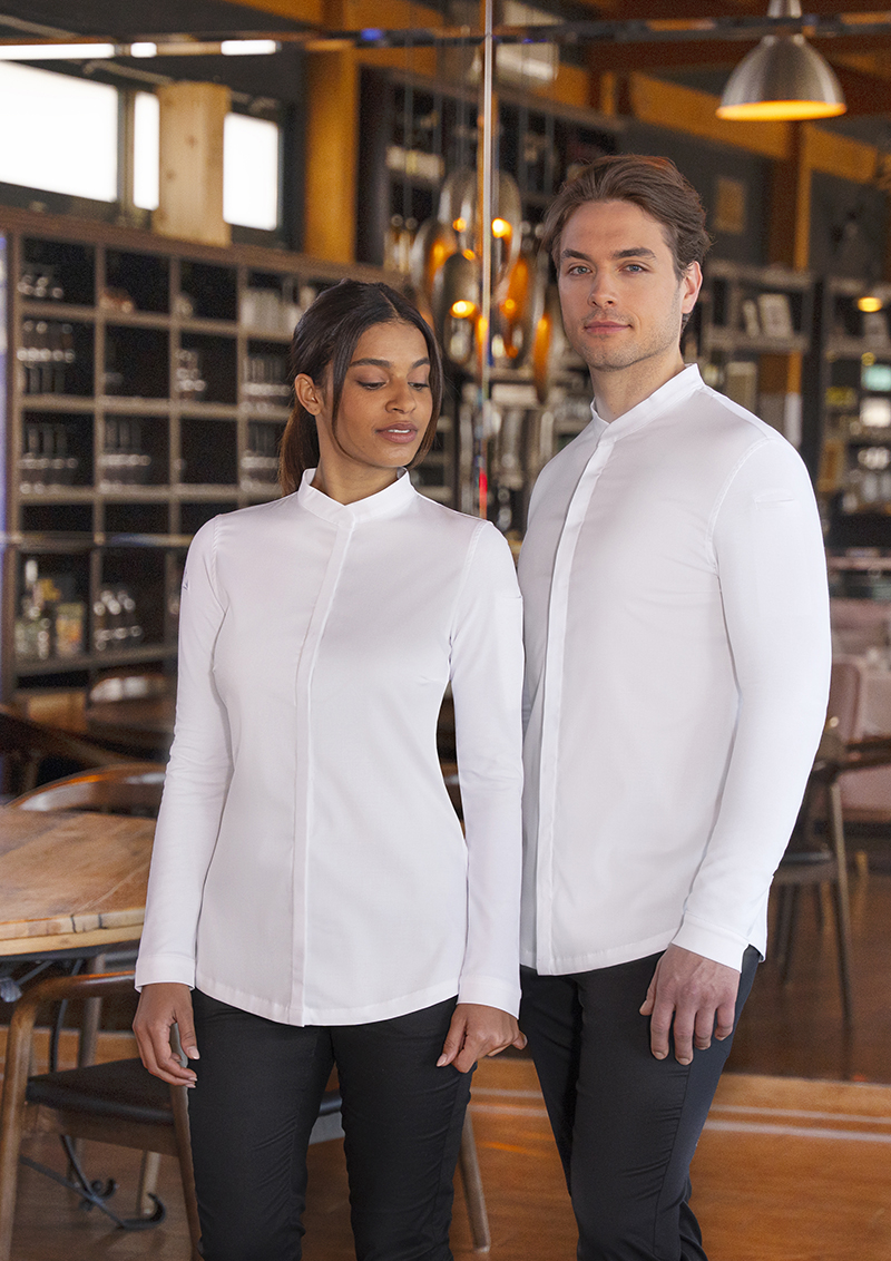 Veste de cuisine à manches longues pour hommes DIAMOND CUT Avantgarde - Blanc - 62