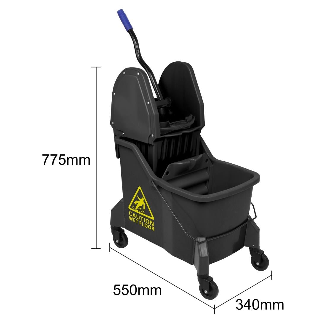 Seau essoreur deux compartiments Jantex jaune 30L