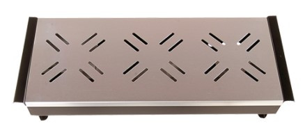 Plattenwärmer mit Platte Aluminium | Schwarz | für drei Teelichter