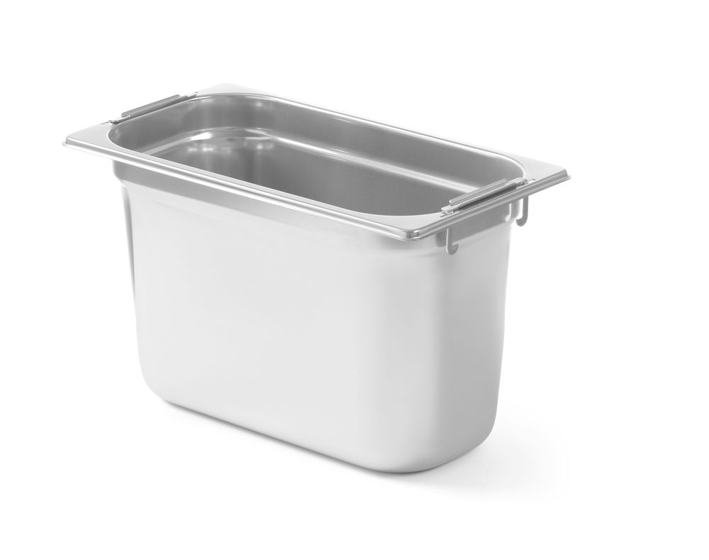 GN-Behälter mit einklappbaren Griffen - Profi Line - GN 1/3 - 3,9L - 325x176x(H)100mm