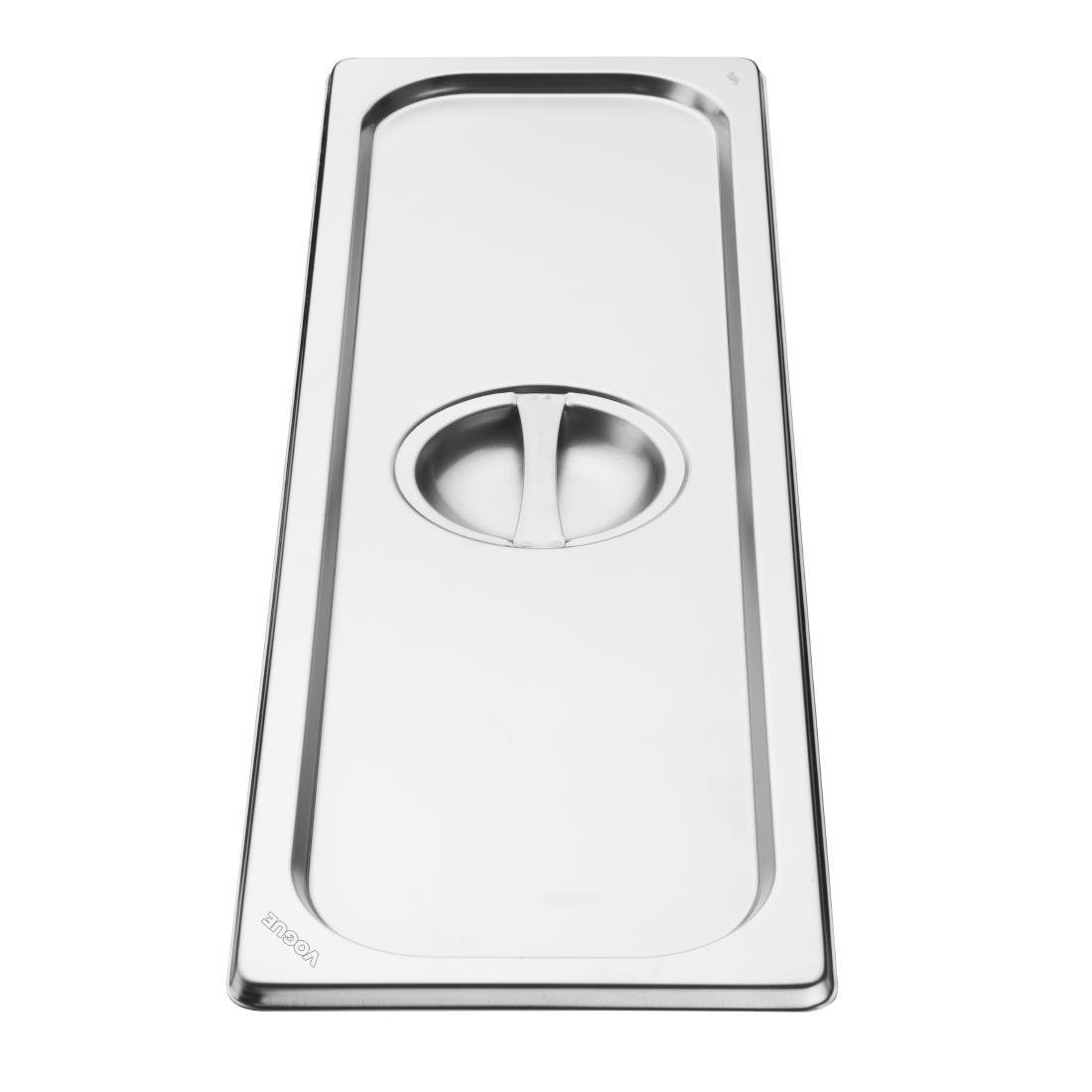 Vogue Edelstahl Gastronorm 2/4 Deckel